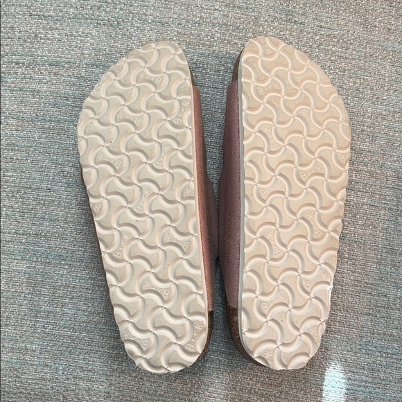 Birkenstock Arizona Washed Metallic Pink Leather Sandals EU 38 Women’s size 7 - Picture 10 of 11